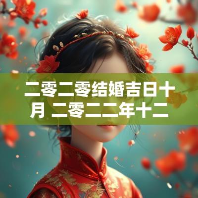 二零二零结婚吉日十月 二零二二年十二月结婚吉日