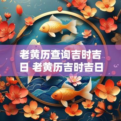 老黄历查询吉时吉日 老黄历吉时吉日查询时间 老黄历查询吉时吉日 老黄历吉时吉日查询时间