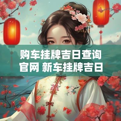 购车挂牌吉日查询官网 新车挂牌吉日黄历