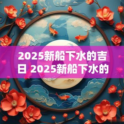 2025新船下水的吉日 2025新船下水的吉日是哪天