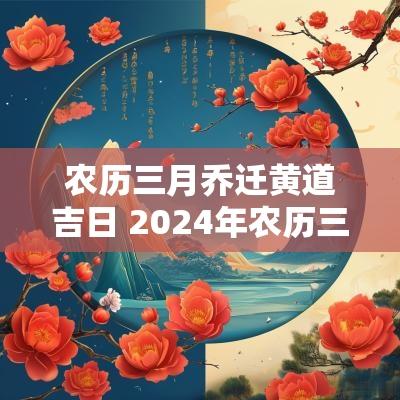 农历三月乔迁黄道吉日 2025年农历三月乔迁新居吉日查询