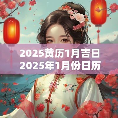 2025黄历1月吉日 2025年1月份日历
