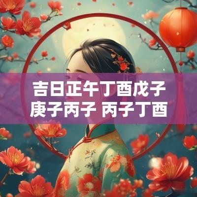 吉日正午丁酉戊子庚子丙子 丙子丁酉庚午丙子女