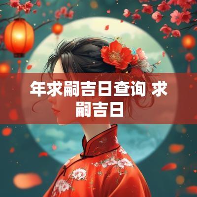 年求嗣吉日查询 求嗣吉日