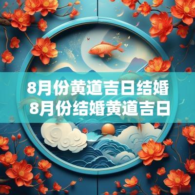 8月份黄道吉日结婚 8月份结婚黄道吉日