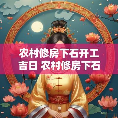 农村修房下石开工吉日 农村修房下石有什么讲究
