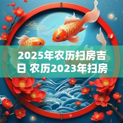 2025年农历扫房吉日 农历2025年扫房吉日有哪些