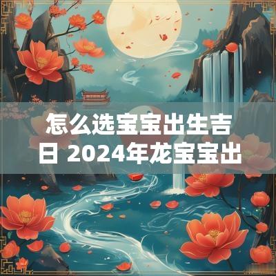 怎么选宝宝出生吉日 2025年龙宝宝出生吉日吉时