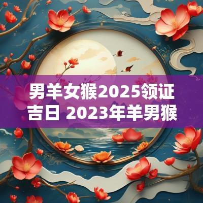 男羊女猴2025领证吉日 2025年羊男猴女结婚吉日 男羊女猴2025领证吉日 2025年羊男猴女结婚吉日