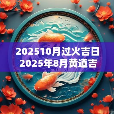 202510月过火吉日 2025年8月黄道吉日