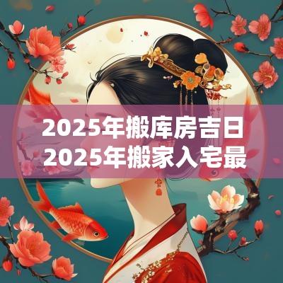 2025年搬库房吉日 2025年搬家入宅最佳日期