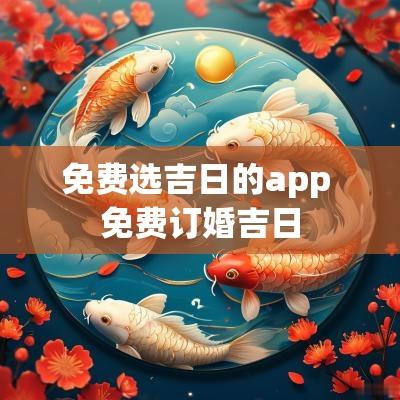 免费选吉日的app 免费订婚吉日