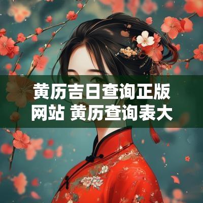黄历吉日查询正版网站 黄历查询表大全吉日2025