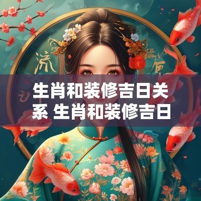 生肖和装修吉日关系 生肖和装修吉日关系好吗