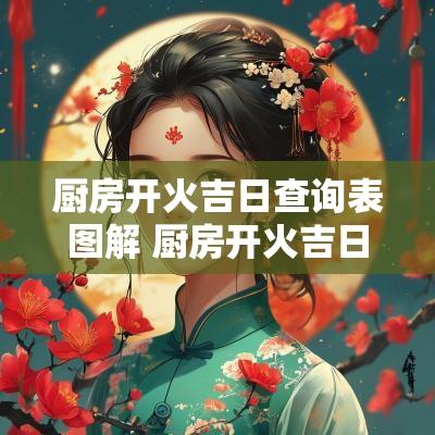 厨房开火吉日查询表图解 厨房开火吉日2025年