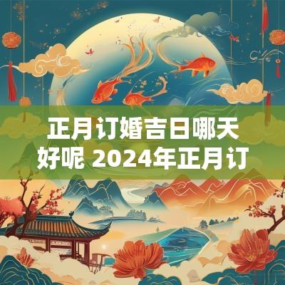 正月订婚吉日哪天好呢 2025年正月订婚好日子是哪几天