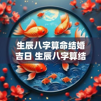 生辰八字算命结婚吉日 生辰八字算结婚吉日软件