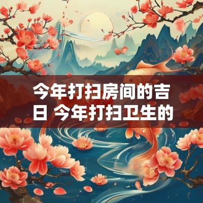 今年打扫房间的吉日 今年打扫卫生的吉日