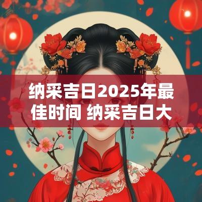 纳采吉日2025年最佳时间 纳采吉日大全