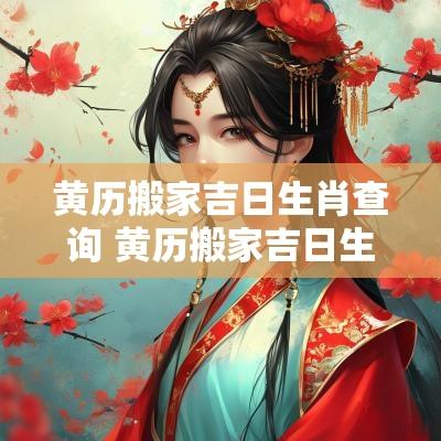 黄历搬家吉日生肖查询 黄历搬家吉日生肖查询大全