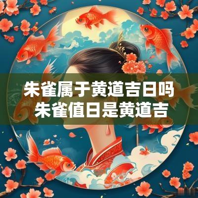 朱雀属于黄道吉日吗 朱雀值日是黄道吉日吗