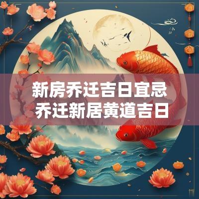 新房乔迁吉日宜忌 乔迁新居黄道吉日2025
