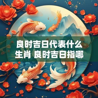 良时吉日代表什么生肖 良时吉日指哪个生肖