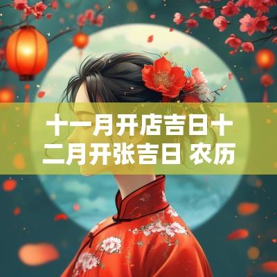十一月开店吉日十二月开张吉日 农历十一月十二月结婚吉日