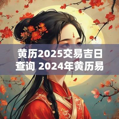 黄历2025交易吉日查询 2025年黄历易交易