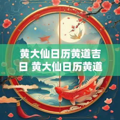 黄大仙日历黄道吉日 黄大仙日历黄道吉日29日