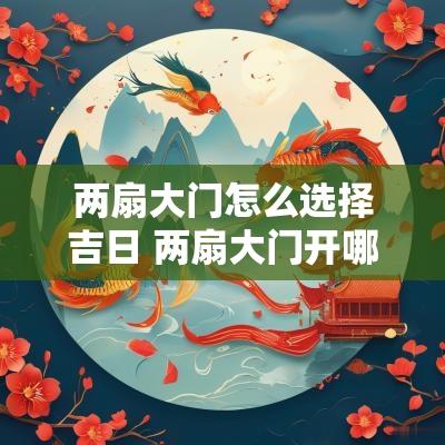 两扇大门怎么选择吉日 两扇大门开哪边好
