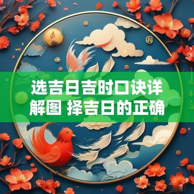 选吉日吉时口诀详解图 择吉日的正确方法和步骤