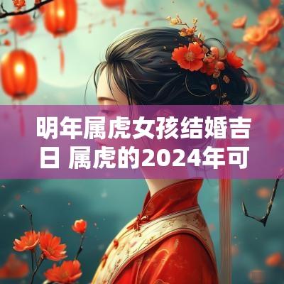 明年属虎女孩结婚吉日 属虎的2025年可以结婚吗女孩
