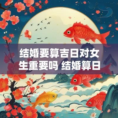 结婚要算吉日对女生重要吗 结婚算日子有什么讲究