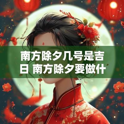 南方除夕几号是吉日 南方除夕要做什么