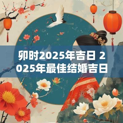 卯时2025年吉日 2025年最佳结婚吉日表
