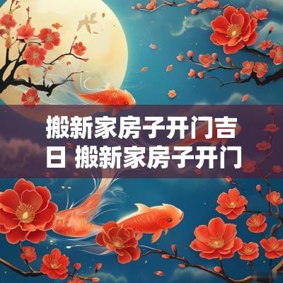 搬新家房子开门吉日 搬新家房子开门吉日时辰