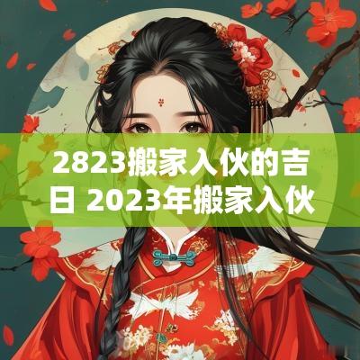2823搬家入伙的吉日 2025年搬家入伙吉日