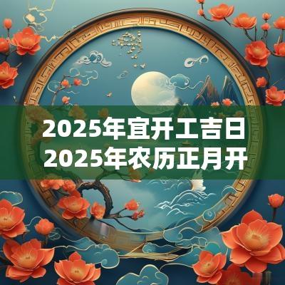 2026年宜开工吉日 2026年农历正月开工吉日