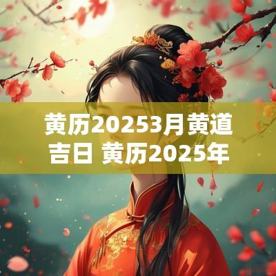 黄历20253月黄道吉日 黄历2025年