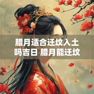 腊月适合迁坟入土吗吉日 腊月能迁坟墓吗