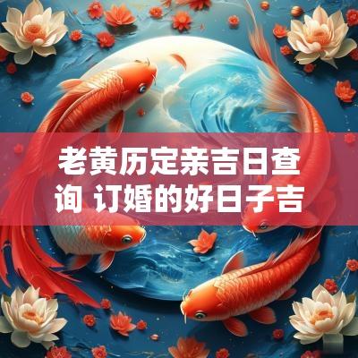 老黄历定亲吉日查询 订婚的好日子吉日查询