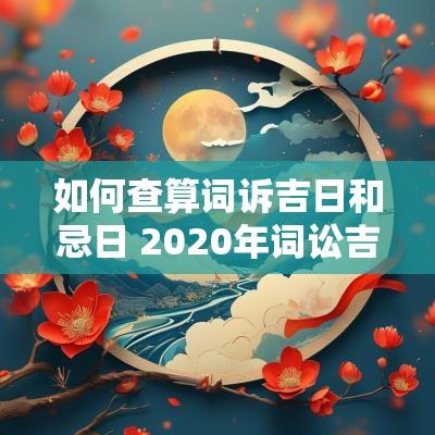 如何查算词诉吉日和忌日 2025年词讼吉日