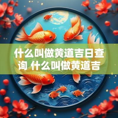 什么叫做黄道吉日查询 什么叫做黄道吉日