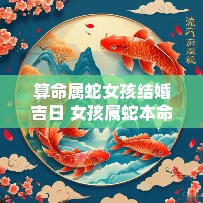 算命属蛇女孩结婚吉日 女孩属蛇本命年结婚好不好