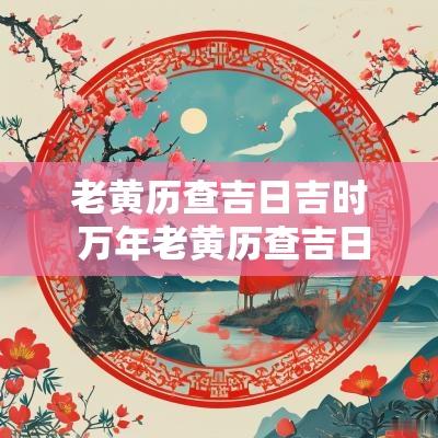 老黄历查吉日吉时 万年老黄历查吉日查询2025