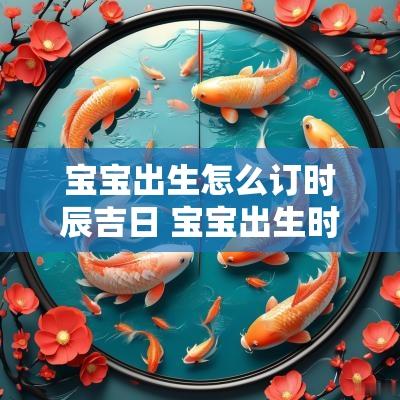 宝宝出生怎么订时辰吉日 宝宝出生时辰命运查询