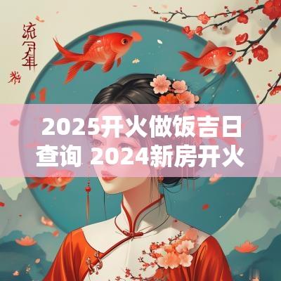 2025开火做饭吉日查询 2025新房开火做饭吉日
