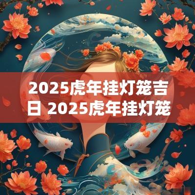 2025蛇年挂灯笼吉日 2025蛇年挂灯笼吉日有哪些