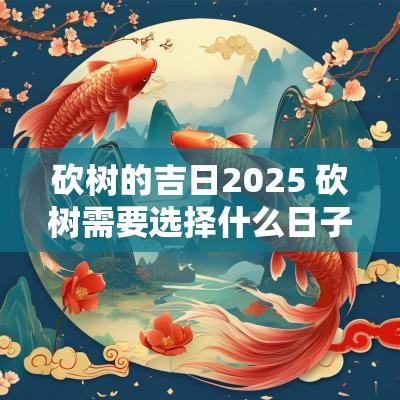 砍树的吉日2025 砍树需要选择什么日子